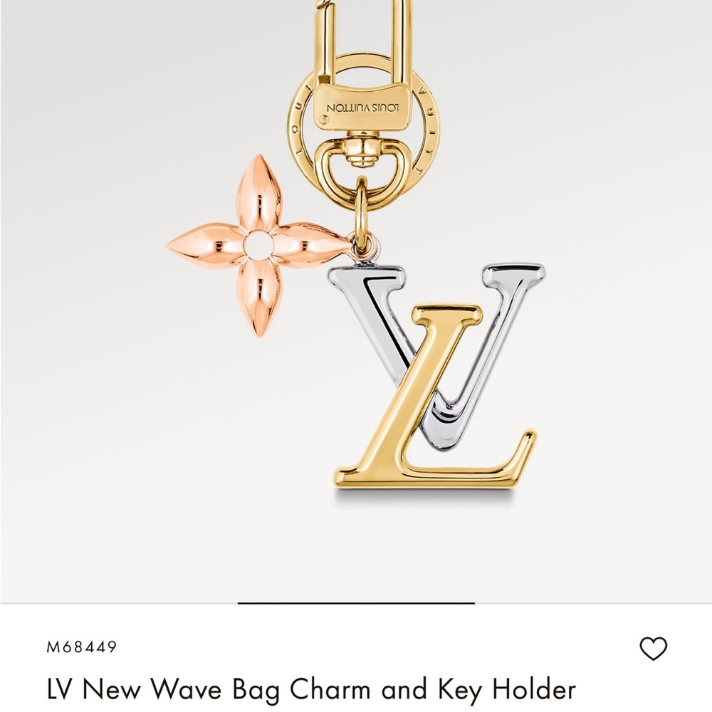LV Facettes key holder and bag charm USED